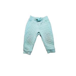 Winter baby cloth quilt stitch turquoise teal sweat pants Children's Place 18-24
